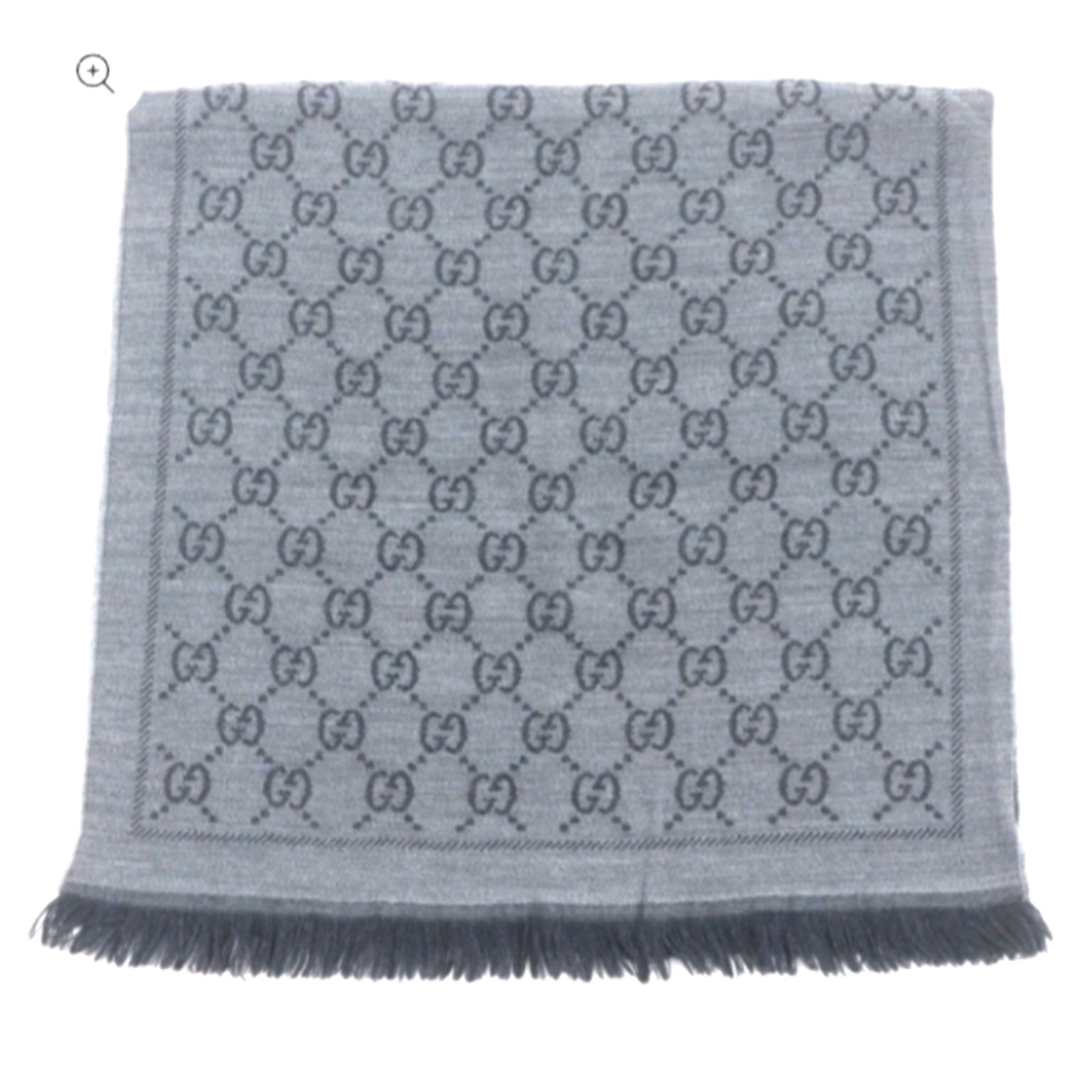 Authentic Gucci Gray wool Scarf - Picture 5 of 6